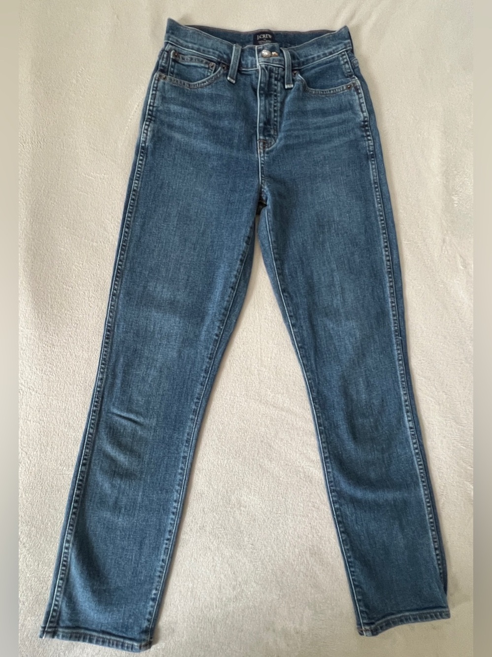 U.Crew High Rise Classic VintageStraight Jeans 24 Re-Imagined Blue NWOT